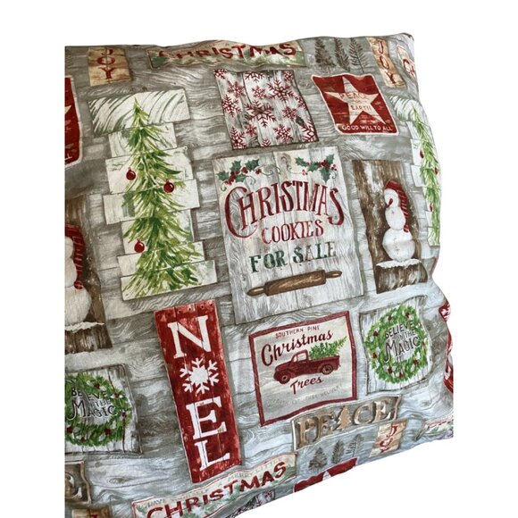 Christmas Themed Pillow Cover - Handmade - Picture 2 of 2